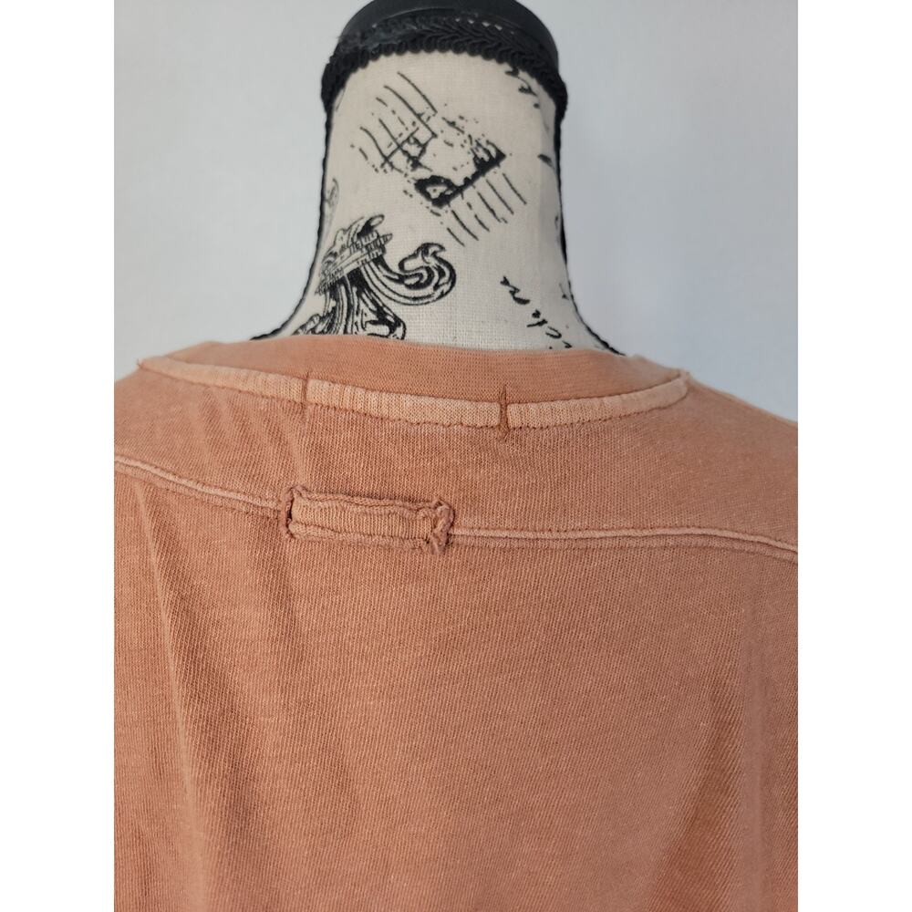 Free People Cropped Tee Sz M Coral Short Sleeves CC Tee Relaxed We The Free - Picture 8 of 11